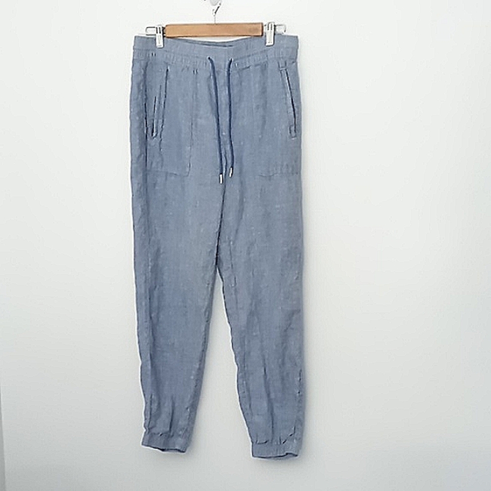 Athleta Light Blue Drawstring Jogger Pants